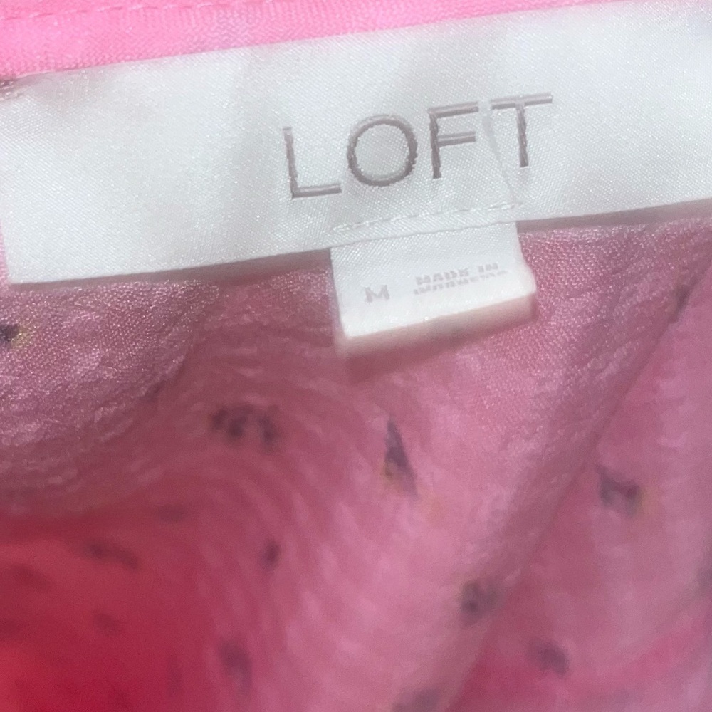 LOFT Ruffle Floral blouse - Picture 4 of 4